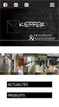 Mobile Screenshot of kieffer-menuiserie.fr