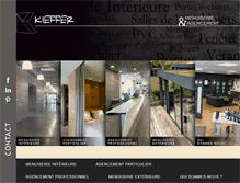 Tablet Screenshot of kieffer-menuiserie.fr